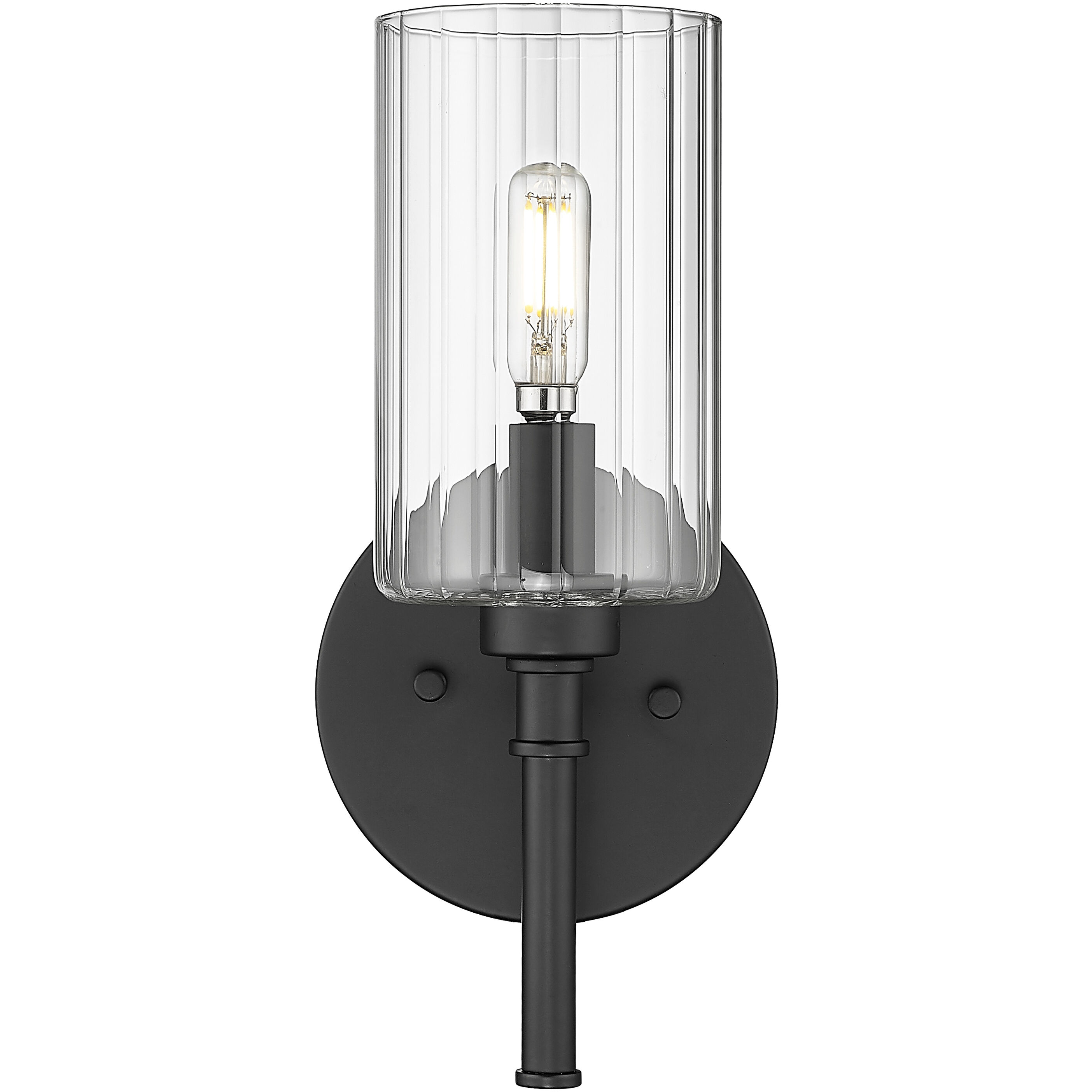 Chastine Wall Sconce Wall Light in Matte Black